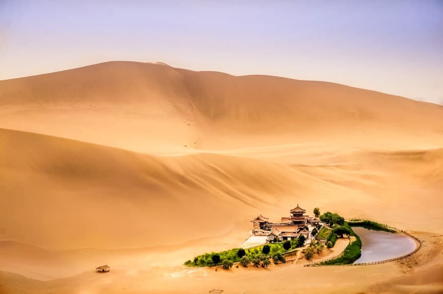 Mingsha Singing Dunes and Crescent Lake