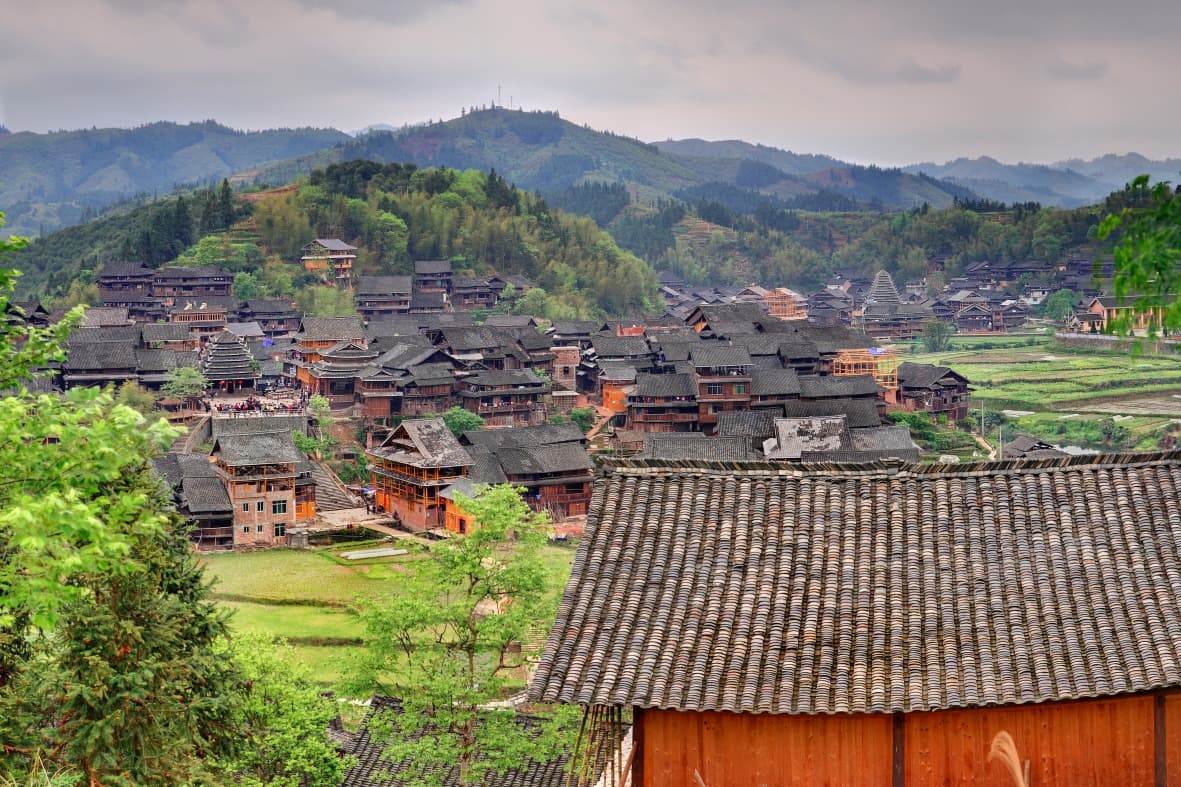 dong village near sanjiang