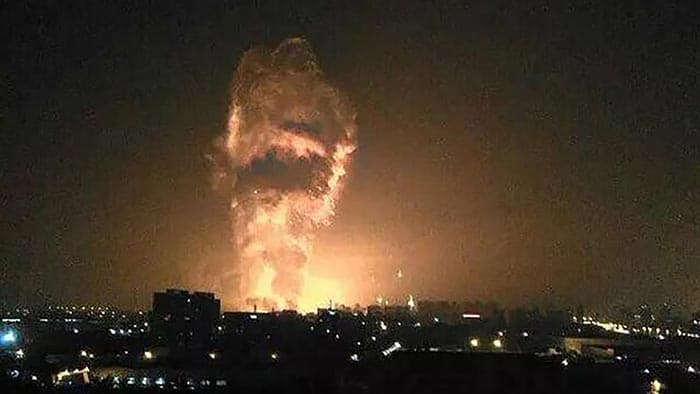 The city of Tianjin struck by a series of explosions