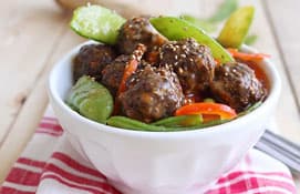 Chinese-Style Beef Meatballs